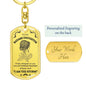Empowering Gift For Daughter | I am the Storm | Daughter Keychain - Elliotrose Gifts