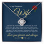 Gorgeous Wife | Forever and Always | Love Knot Necklace - Elliotrose Gifts