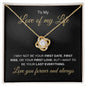 Love Of My Life | Forever and Always | Love Knot Necklace - Elliotrose Gifts