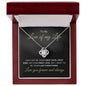 Love Of My Life | Forever and Always | Love Knot Necklace - Elliotrose Gifts