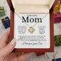 Loving Mom | Forever Grateful | Love Knot Necklace - Elliotrose Gifts