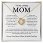 Loving Mom | More Than Words | Love Knot Necklace - Elliotrose Gifts