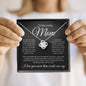 Loving Mom | You Are The World | Love Knot Necklace - Elliotrose Gifts