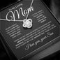 Loving Mom | You're The World | Love Knot Necklace - Elliotrose Gifts