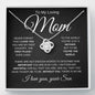 Loving Mom | You're The World | Love Knot Necklace - Elliotrose Gifts