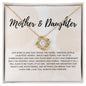 Mother and Daughter | Our Bond | Love Knot Necklace - Elliotrose Gifts