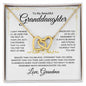 My Beautiful Granddaughter | Have Faith | Interlocking Heart Necklace - Elliotrose Gifts