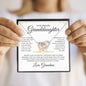 My Beautiful Granddaughter | Have Faith | Interlocking Heart Necklace - Elliotrose Gifts