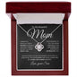 My Beautiful Mom, Loved and Appreciated | Love Knot Necklace - Elliotrose Gifts