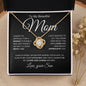 My Beautiful Mom, Loved and Appreciated | Love Knot Necklace - Elliotrose Gifts