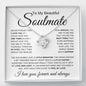 My Beautiful Soulmate | Best Thing | Love Knot Necklace - Elliotrose Gifts