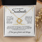 My Beautiful Soulmate | Lighten My Love | Love Knot Necklace - Elliotrose Gifts