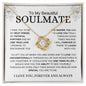 My Beautiful Soulmate | My Best Friend | Love Knot Necklace - Elliotrose Gifts