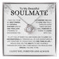 My Beautiful Soulmate | My Best Friend | Love Knot Necklace - Elliotrose Gifts