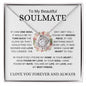 My Beautiful Soulmate | My Life | Love Knot Necklace - Elliotrose Gifts