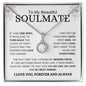 My Beautiful Soulmate | My Missing Piece | Eternal Hope Necklace - Elliotrose Gifts