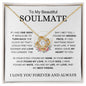 My Beautiful Soulmate | One Wish | Love Knot Necklace - Elliotrose Gifts