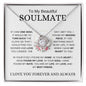 My Beautiful Soulmate | One Wish | Love Knot Necklace - Elliotrose Gifts