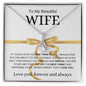 My Beautiful Wife | One Thing | Alluring Beauty Necklace - Elliotrose Gifts