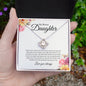 My Bonus Daughter | Family | Love Knot Necklace - Elliotrose Gifts