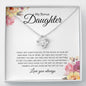 My Bonus Daughter | Family | Love Knot Necklace - Elliotrose Gifts