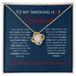 My Smoking Hot Soulmate | Straighten Your Crown | Love Knot Necklace - Elliotrose Gifts