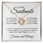 My Soulmate | Love You | Love Knot Necklace - Elliotrose Gifts