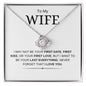 My Wife | Never Forget | Love Knot Necklace - Elliotrose Gifts