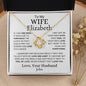Personalized | To My Wife | If I Had One Wish | Love Knot Necklace - Elliotrose Gifts