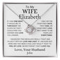 Personalized | To My Wife | If I Had One Wish | Love Knot Necklace - Elliotrose Gifts