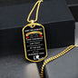 Remembrance Day | Lest We Forget | Dog Tag Necklace - Elliotrose Gifts