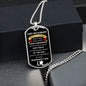 Remembrance Day | Lest We Forget | Dog Tag Necklace - Elliotrose Gifts