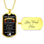 Remembrance Day | Lest We Forget | Dog Tag Necklace - Elliotrose Gifts