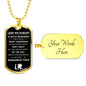 Remembrance Day | Lest We Forget Remember | Dog Tag Necklace - Elliotrose Gifts