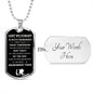 Remembrance Day | Lest We Forget Remember | Dog Tag Necklace - Elliotrose Gifts