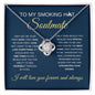 Smoking Hot Soulmate | Forever and Always | Love Knot Necklace - Elliotrose Gifts