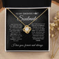 Smoking Hot Soulmate | Straighten Your Crown | Love Knot Necklace - Elliotrose Gifts