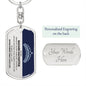 Straighten Your Crown | To My Daughter | Keychain - Elliotrose Gifts