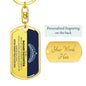 Straighten Your Crown | To My Daughter | Keychain - Elliotrose Gifts