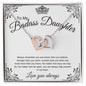 To My Badass Daughter | Always Remember | Interlocking Heart Necklace - theelliotrose