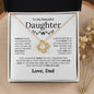 To My Beautiful Daughter - Always Keep Me In Your Heart - Love Knot Necklace - Elliotrose Gifts