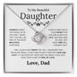 To My Beautiful Daughter - Always Keep Me In Your Heart - Love Knot Necklace - Elliotrose Gifts