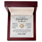 To My Beautiful Daughter - Always Keep Me In Your Heart - Love Knot Necklace - Elliotrose Gifts