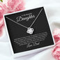To My Beautiful Daughter | Always Remember | Love knot Necklace - Elliotrose Gifts