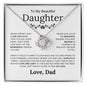 To My Beautiful Daughter - Believe In Yourself As Much As I Believe In You- Love Knot Necklace - Elliotrose Gifts