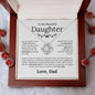 To My Beautiful Daughter - Believe In Yourself As Much As I Believe In You- Love Knot Necklace - Elliotrose Gifts