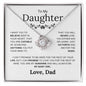 To My Beautiful Daughter - Capable Of Achieving - Love Knot Necklace - Elliotrose Gifts