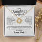 To My Beautiful Daughter - Capable Of Achieving - Love Knot Necklace - Elliotrose Gifts