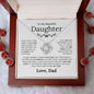To My Beautiful Daughter - Give You One Thing In Life - Love Knot Necklace - Elliotrose Gifts