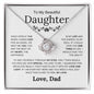 To My Beautiful Daughter - Give You One Thing In Life - Love Knot Necklace - Elliotrose Gifts